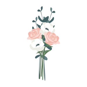 Julep Flower Arrangements Illustration